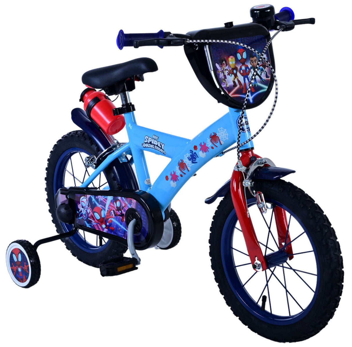 Spidey et ses incroyables amis Spidey Children's Bike Boys 14 pouces Blue Two Hand freins