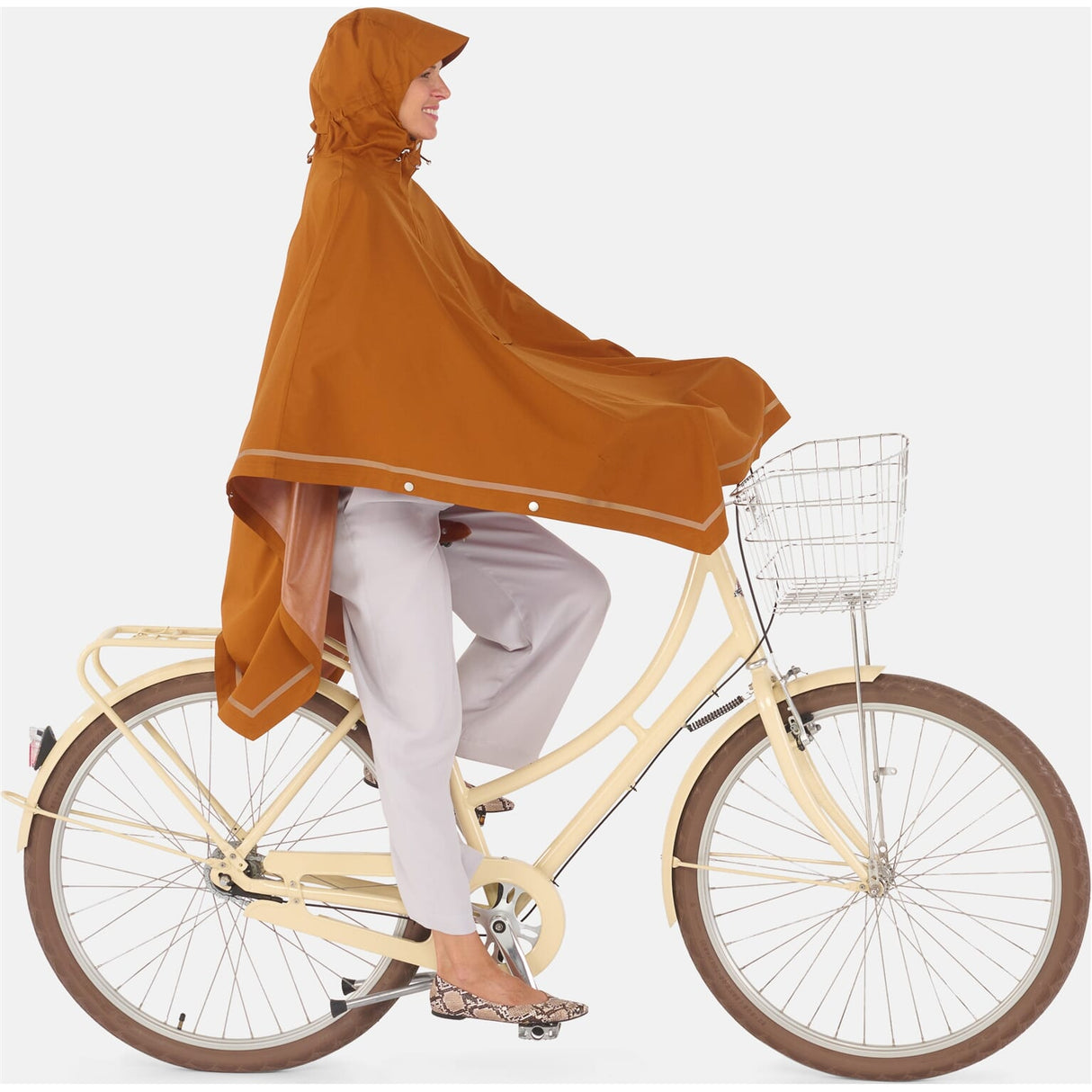 Weathergoods Sweds Weathergoods Suède Poncho Imbris Copper M L