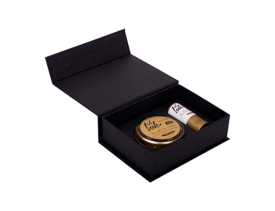 Nous aimons le coffret cadeau Planet Golden Glow Deo Golden Care Lipbalm