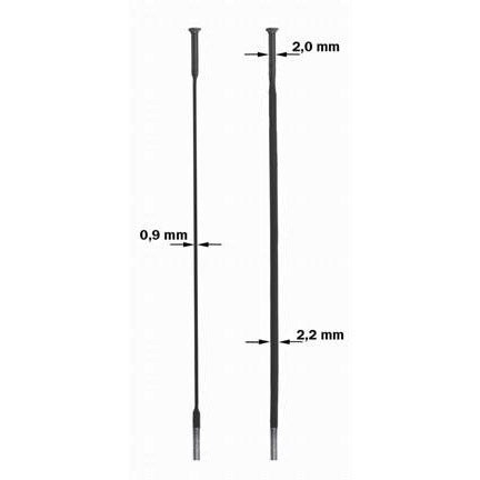 SAPIM SPAAK 14-222 CX-RAY Flat gerade mit Nippel (20.)