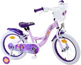 Přání si přání Kinderfiets Girls 16 palcové fialové dvě ruční brzdy