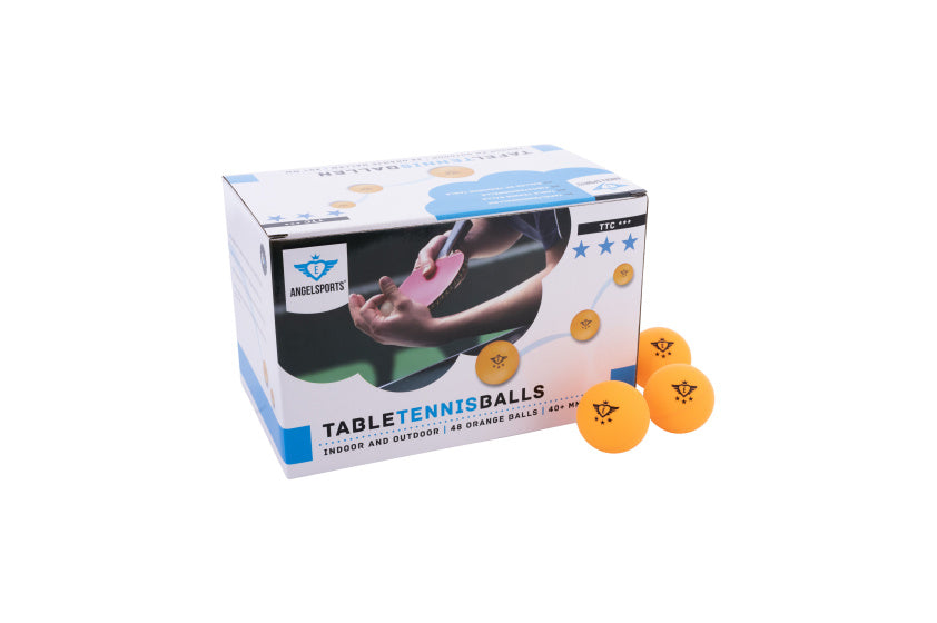 Angel Sports TT Balls 3 étoiles Competition 40 mm 48 pièces orange