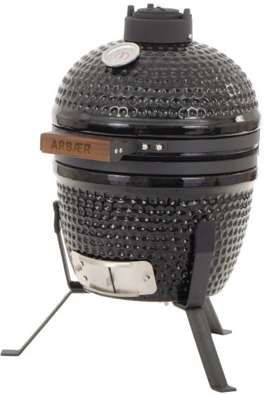 Arbaer kamado petit Ø 13 pouces avec cadre en céramique noir