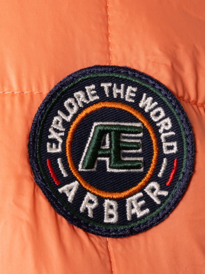 Arbaer aaron veste rembourrée masculine corail orange taille xxl