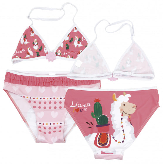 Arditex bikini llama triangle filles polyester rose taille 14 ans