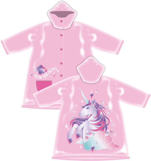 Arditex Raincoat Unicorn Girls PVC Pink Light Taille 4 ans