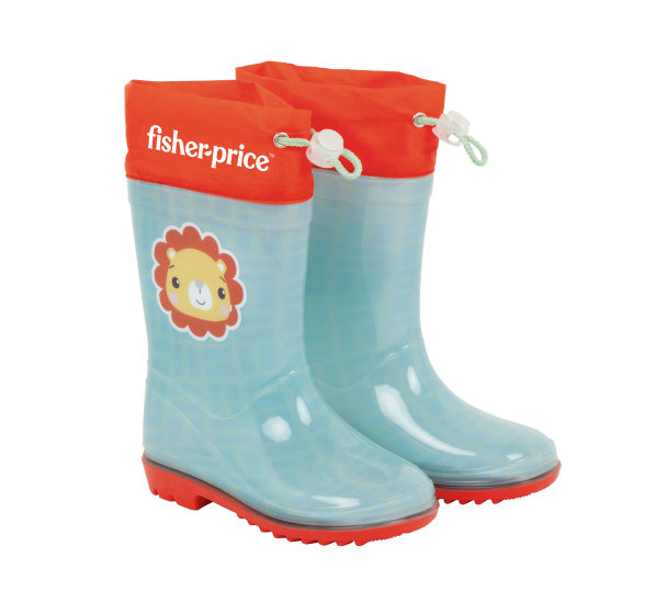 Arditex Rain Boots Fisher-Price Junior PVC textile bleu rouge taille