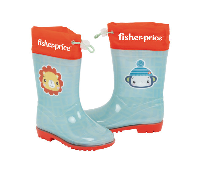 Arditex Rain Boots Fisher-Price Junior PVC textile bleu rouge taille
