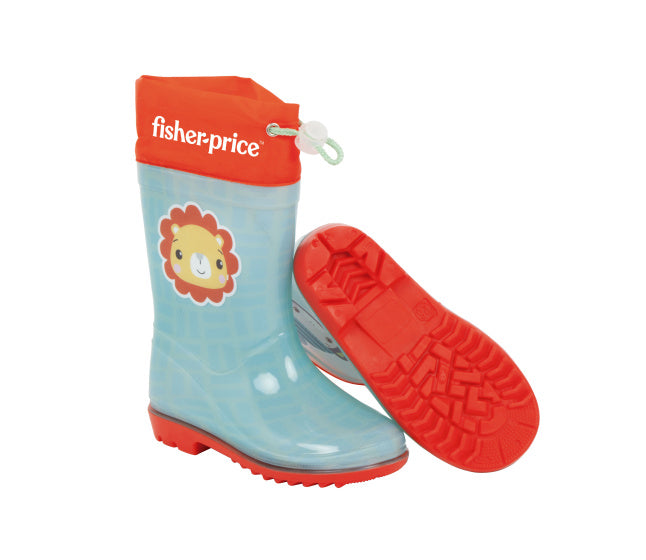 Arditex Rain Boots Fisher-Price Junior PVC textile bleu rouge taille
