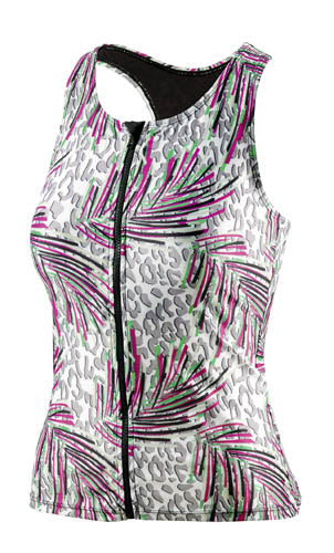 Becco Tanktop Besuit Ladies C-Cup Polyamide Elastane Pink Green Mt 36
