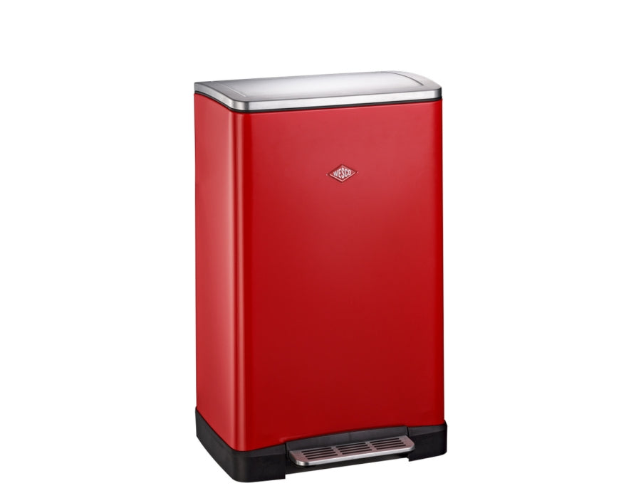 Wesco poubelle double garçon rouge