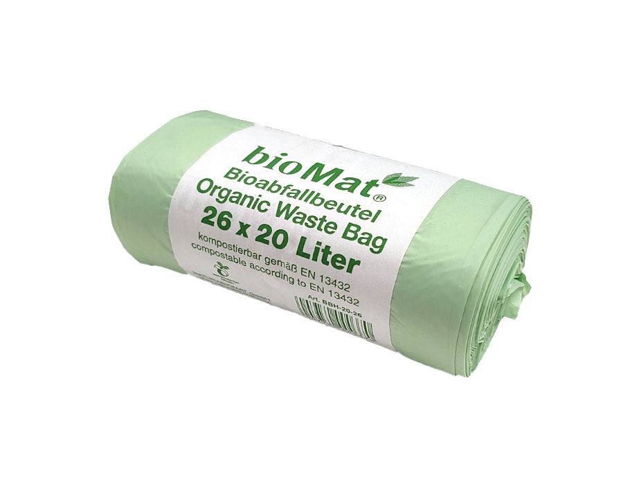 Biomat compostable garbage bags 20l 26 pcs.