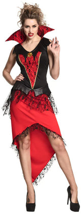 BOLAND BOLANDTHIRSTY Queen Costume Ladies Red Black Taille 44 46 (L)