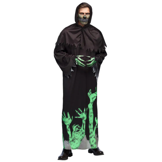 Boland Glowing Reaper Costume Men Black Green Taille 58 60 (xxl)