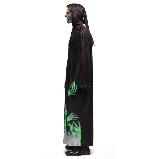 Boland Glowing Reaper Costume Men Black Green Taille 54 56 (XL)