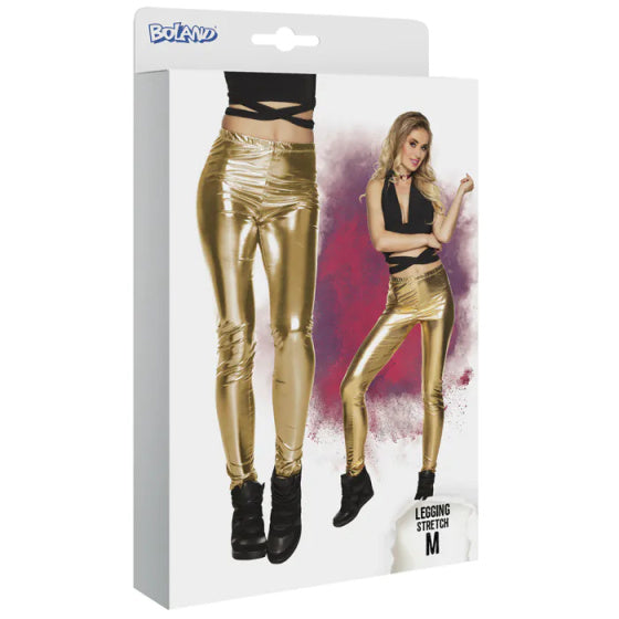 Boland Leggings Glance dames Gold Taille m