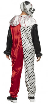 Boland Psycho Clown Costume Men Black Red White Taille M L