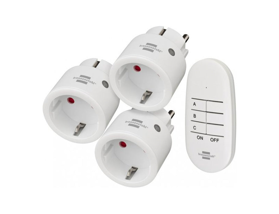 Brennenstuhl Wireless Socket Switch Set 3 Stecker