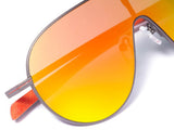 Lunettes de soleil de formule Cat de lentilles unisexes. 4 orange