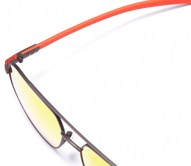 Lunettes de soleil de formule Cat carré unisexe. 4 orange