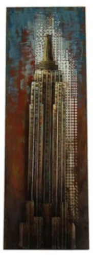 Hi-Point Empire State Retraw Painting 120 cm Nickel Brown