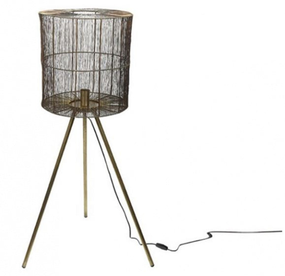 Hi-point Duncan Standing Lamp 119 cm E27 nickel 25W Gold