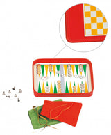 Dal Negro Travel Games Set 28 x 24 cm 5 pièces orange vert orange