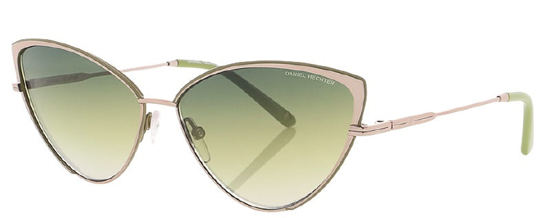 Lunettes de soleil Daniel Hechter DHS232 Cat de chat pour femmes. 3 vert en verre en acier