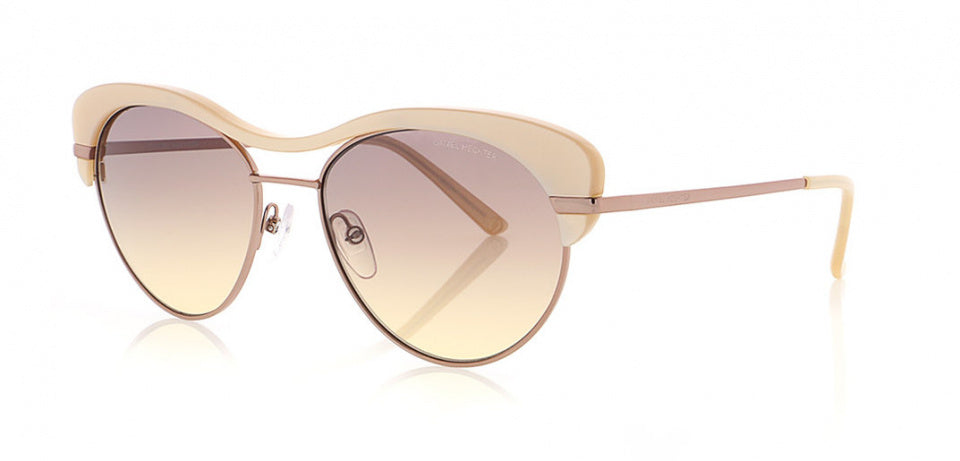 Lunettes de soleil Daniel Hechter DHS252 Dames Cat en acier inoxydable ovale. 3 crème