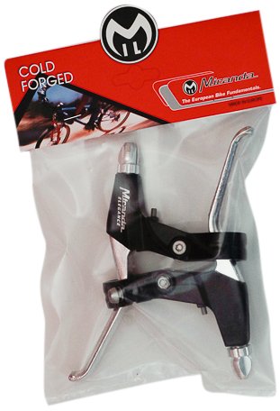 Miranda Set Brake Handles 4 doigts Black Silver Elegance Blister