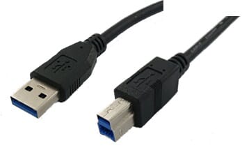 Huismerk USB3.0 A do USB3.0 B Kabel 2 metry czarny