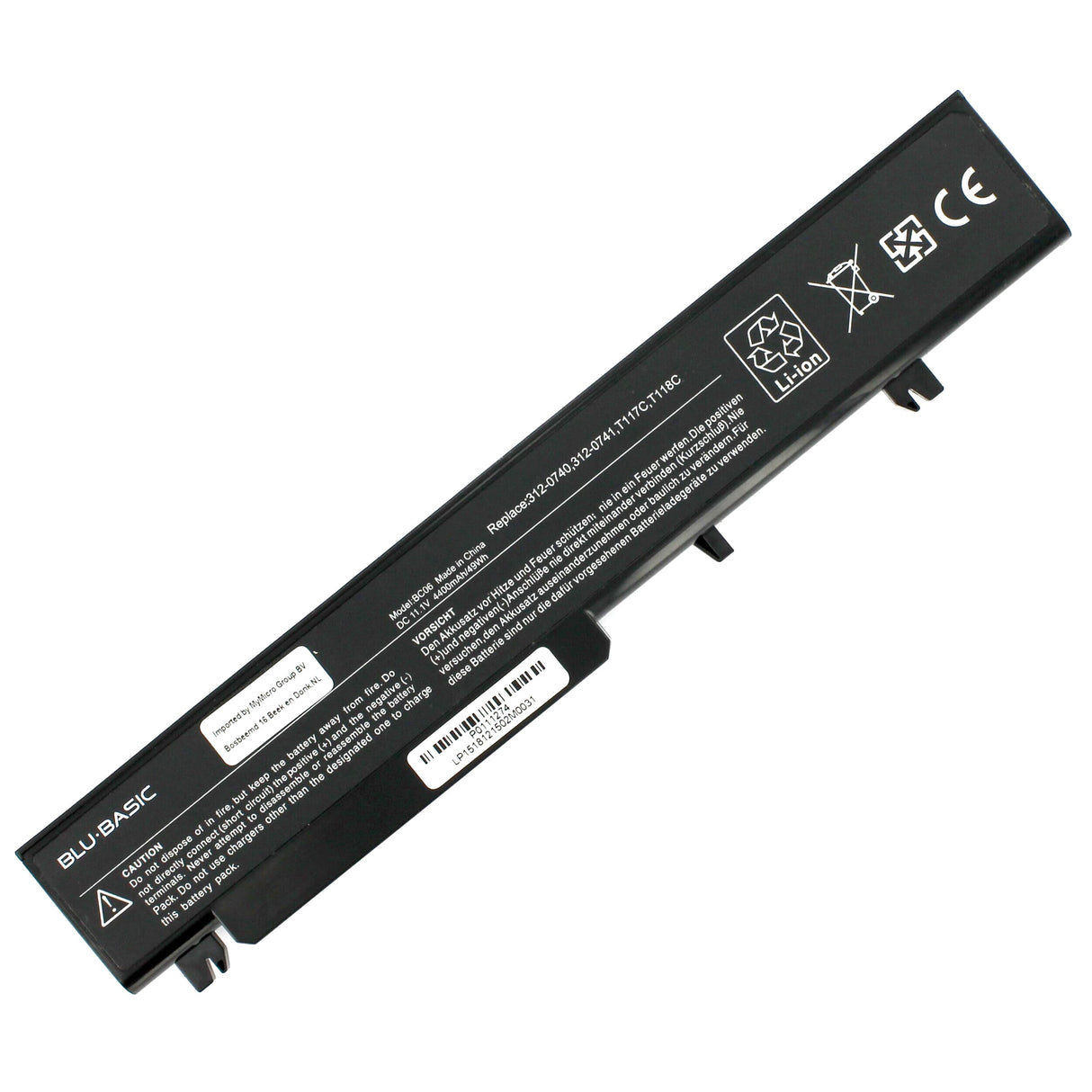 Blu-Basic bærbar batteri 11.1V 4400mAh