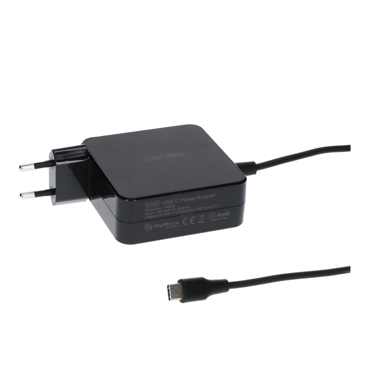 Yanec USB-C Wandlader 65W Schwarz