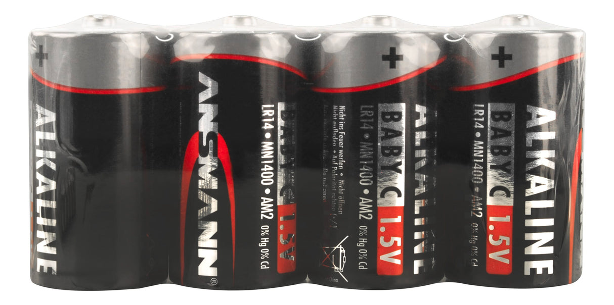 Ansmann Alkaline Battery Baby C LR14 4 st. krympfilm