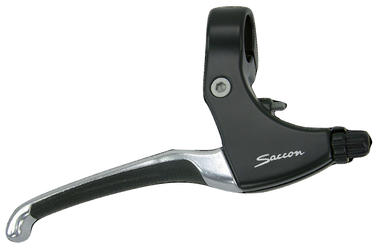 Saccon brake handle set Rollerbrake Alu Black Silver