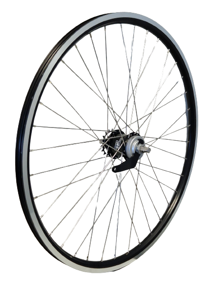 KGS bakhjul 28 tommer (622) Alu Rim Black-Silver Sturmey Archer Remnafe