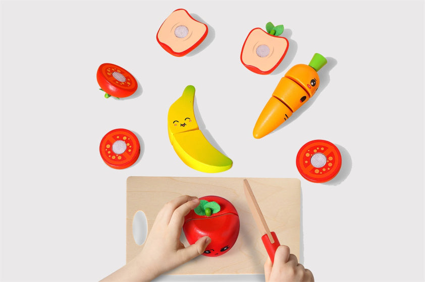 Dorjee Toy Snijset Wood Fruit and Lgumes