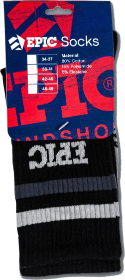 Chaussettes sportives épiques noires taille 42 45