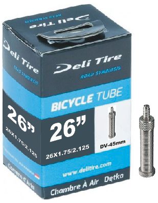 Deli Pneuen eben Tube DV13 26 Inch 26x1.50-210,10 40 54-559 45 mm