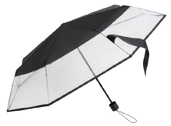 Falconetti Umbrella 24 x 90 cm en acier polyester noir transparent
