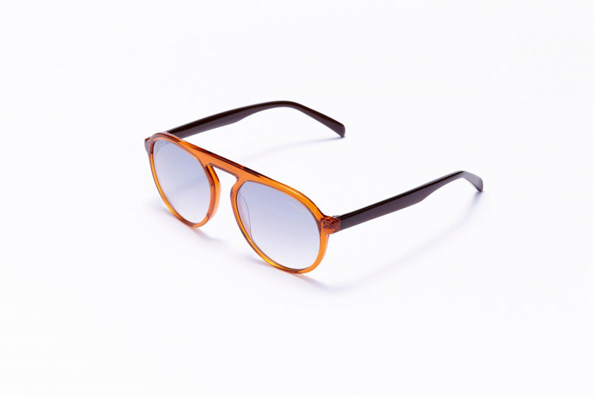 Lunettes de soleil de formule Unisexe Pilot Cat.4 Gris clair orange