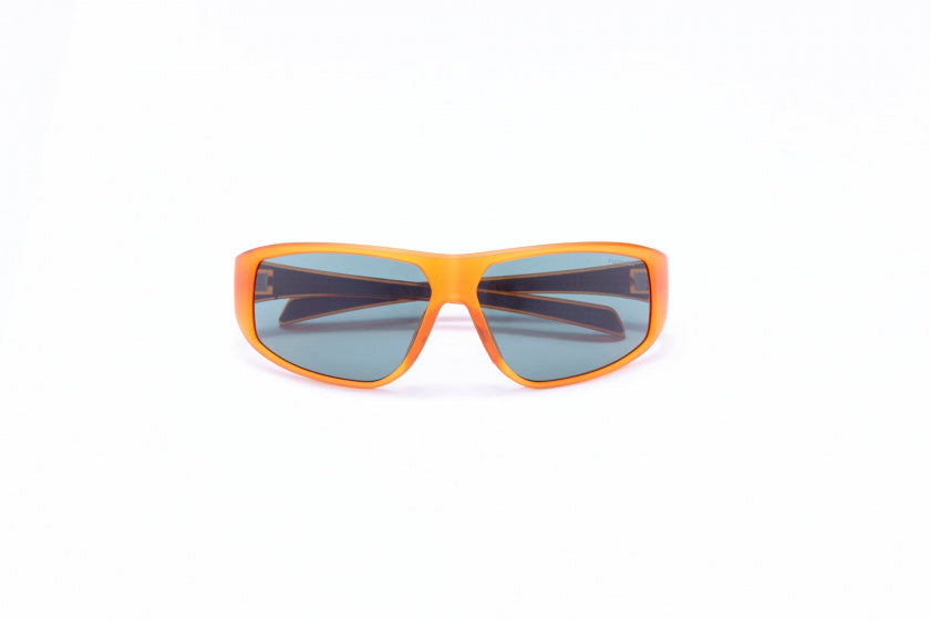 Lunettes de soleil de formule Cat rectangulaire unisexe.4 Gris orange