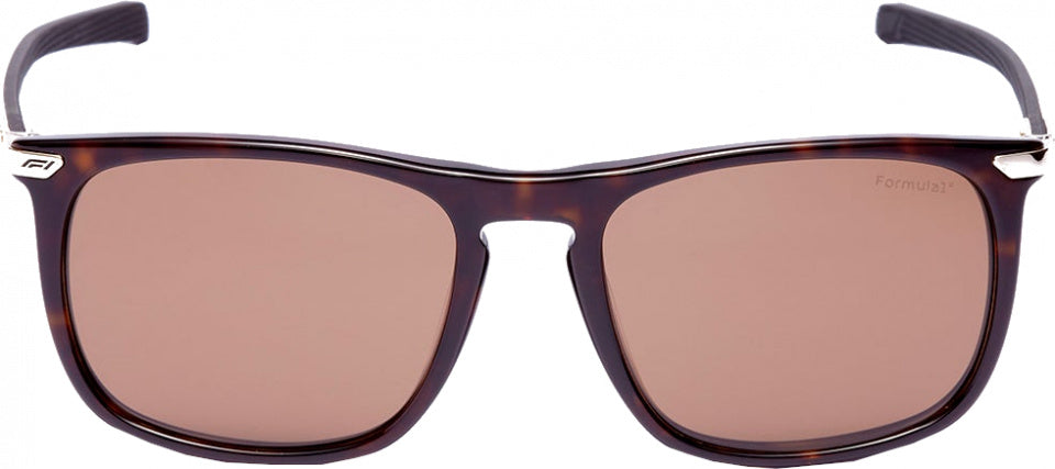 Lunettes de soleil de formule Cat rectangulaire unisexe.4 brun