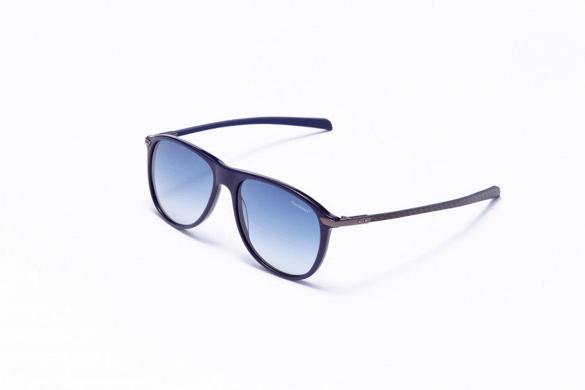 Lunettes de soleil de formule unisexes autour de chat.4 Navy Lichtblauw
