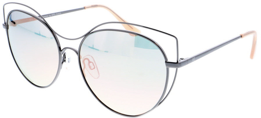 Lunettes de soleil H.I.S Cat papillon polarisés. 2. Bleu gris