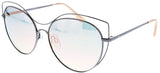Lunettes de soleil H.I.S Cat papillon polarisés. 2. Bleu gris