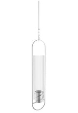 Höfats Spin 90 atmosphère lanterne suspendue 120 cm en acier inoxydable argent