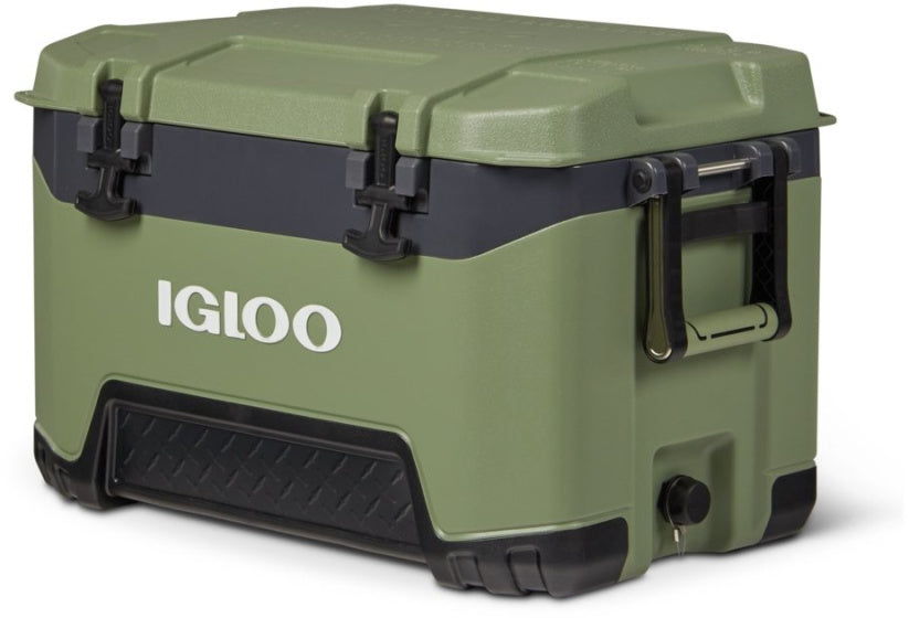 Igloo 52 Boîte fraîche pour la construction 49 litres de noir vert armée