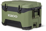 Igloo 52 Boîte fraîche pour la construction 49 litres de noir vert armée