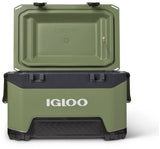 Igloo 52 Boîte fraîche pour la construction 49 litres de noir vert armée